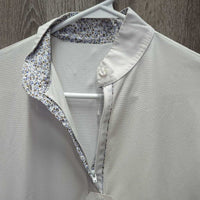 SS Jersey Show Shirt, 1/3 Snap Up, snap collar *vgc, seam puckers, older?
