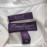 SS Jersey Show Shirt, 1/3 Snap Up, snap collar *vgc, seam puckers, older?
