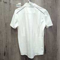 SS Jersey Show Shirt, 1/3 Snap Up, snap collar *vgc, seam puckers, older?
