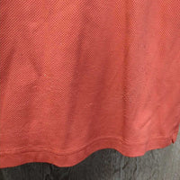 SS Polo Show Shirt, 1/2 Button Up, Button Collar *gc/fair, v.rubbed & pilly, puckered collar, dingy, snags, runs, older
