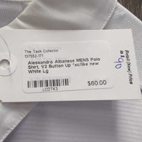 MENS Polo Shirt, 1/2 Button Up *xc/like new
