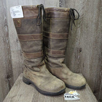 Tall Country Boots, Top Lace *gc, rubs, faded, scuffs, scratches, dirty, scrapes
