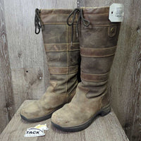 Tall Country Boots, Top Lace *gc, rubs, faded, scuffs, scratches, dirty, scrapes
