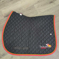 Quilt Jumper Pad, piping, "Tackaberry Farm" *vgc, clean, mnr pills, threads, hair, puckers
