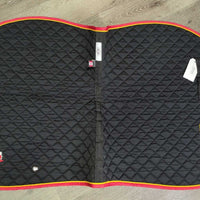 Quilt Jumper Pad, piping, "Tackaberry Farm" *vgc, clean, mnr pills, threads, hair, puckers
