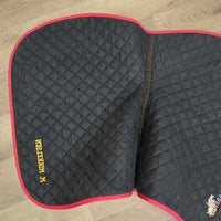 Quilt Jumper Pad, piping, "Tackaberry Farm" *vgc, clean, mnr pills, threads, hair, puckers

