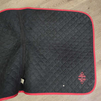 Quilt Dressage Baby Pad, piping, "MKM" *vgc, clean, mnr hair, threads, rubs, faded, puckers, stains, pills
