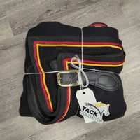 Hvy Wool Show Cooler, Piping, Leather Buckles & Fancy Tail "Tackaberry" *xc, clean, mnr hair, older
