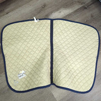 Quilt Jumper Baby Pad *gc, clean, mnr hair, faded, unstitched, threads, rubs, puckers
