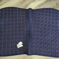 Quilt Jumper Pad, heart stitching *gc, clean, holey edges, pills, mnr hair, faded, puckers, dust
