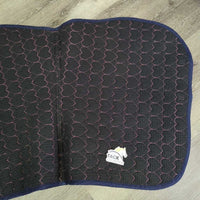 Quilt Jumper Pad, heart stitching *gc, clean, holey edges, pills, mnr hair, faded, puckers, dust
