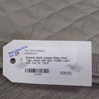 Quilt Jumper Baby Pad *vgc, clean, mnr hair, faded, rubs, pills
