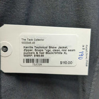 Technical Show Jacket, Zipper, Snaps *vgc, clean, mnr seam puckers & hair
