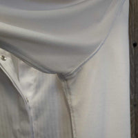 LS Show Shirt, attached Snap Collar *gc, older, pit stains, mnr pills & rubs
