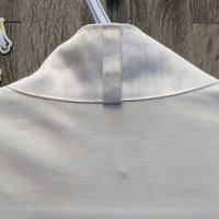LS Show Shirt, attached Snap Collar *gc, older, pit stains, mnr pills & rubs
