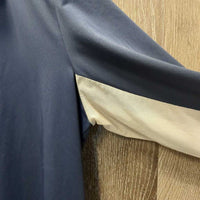 LS Sun Shirt, 1/4 Zip Up, Mesh Sleeves *gc, pit stains, snags, marks, older
