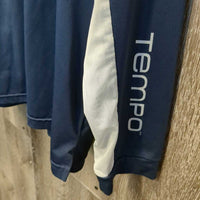 LS Sun Shirt, 1/4 Zip Up, Mesh Sleeves *gc, pit stains, snags, marks, older
