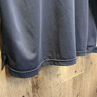 LS Sun Shirt, 1/4 Zip Up, Mesh Sleeves *gc, pit stains, snags, marks, older
