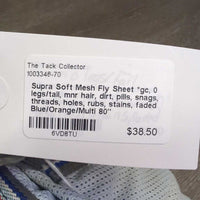 Soft Mesh Fly Sheet *gc, 0 legs/tail, mnr hair, dirt, pills, snags, threads, holes, rubs, stains, faded
