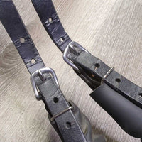 Foam Padded Leather Crupper, adj *gc, clean, creased/folded, scratches, cracked, dusty
