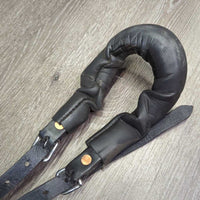 Foam Padded Leather Crupper, adj *gc, clean, creased/folded, scratches, cracked, dusty
