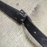 Adjustable Narrow Double Leather Breastplate, snaps *vgc, clean, thin & hairy fleece
