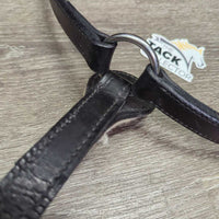 Adjustable Narrow Double Leather Breastplate, snaps *vgc, clean, thin & hairy fleece
