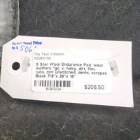 Wool Endurance Pad, wear leathers *gc, v. hairy, dirt, film, rubs, mnr unstitched, dents, scrapes
