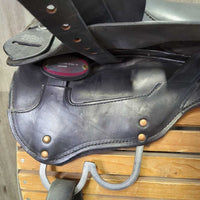 17" *W 6/6.25 Tucker Gen II "Tevis" Endurance Saddle, 2x: Hobble Straps, Endurance Stirrups & Latigos, Padded Perforated Seat, Serial # 151-710-6153-4C 2013 1990
