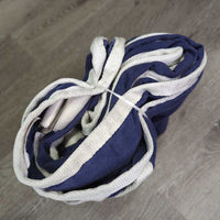 Hvy Cotton Stable Sheet *gc, clean, 0 legs/tail, repairs, older, missing ring, mnr threads, faded, puckers, holes
