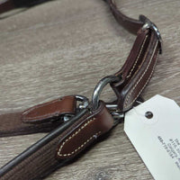 Padded Anatomical Leather & Nylon Halter, adj, snap, tag *new

