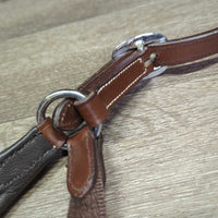 Padded Anatomical Leather & Nylon Halter, adj, snap, tag *new
