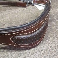 Padded Anatomical Leather & Nylon Halter, adj, snap, tag *new
