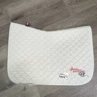 Quilt Jumper Baby Pad, "Spirit of the West Cup" *gc, clean, v. dingy, pilly, puckers, mnr hair, rubs, stains, hole, threads
