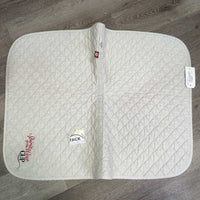 Quilt Jumper Baby Pad, "Spirit of the West Cup" *gc, clean, pills, v. dingy, puckers, mnr hair, stains, rubs
