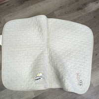 Quilt Jumper Baby Pad, "Spirit of the West Cup" *gc, clean, pills, v. dingy, puckers, mnr hair, stains, rubs

