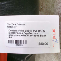 Field Boots, Pull On, 2x Metal Forms *vgc/xc, mnr scratches, rubs & scrapes
