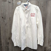 MENS Western Shirt "Calgary Stampede" *vgc, sm pin holes, seam puckers
