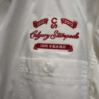 MENS Western Shirt "Calgary Stampede" *vgc, sm pin holes, seam puckers

