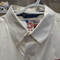MENS Western Shirt "Calgary Stampede" *vgc, sm pin holes, seam puckers
