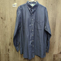 MENS LS Western Shirt *vgc, clean, mnr crinkles & seam puckers

