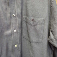 MENS LS Western Shirt *vgc, clean, mnr crinkles & seam puckers

