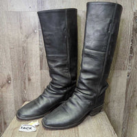 MENS Tall Soft Leather "Snake" Square Toe Western Boots, 2 Wood Foot Forms *vgc, older, clean, rubs, film
