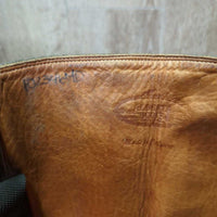 MENS Tall Soft Leather "Snake" Square Toe Western Boots, 2 Wood Foot Forms *vgc, older, clean, rubs, film
