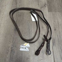 Rubber Reins, lthr stoppers, tags *new
