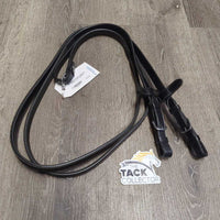 Rubber Lined Reins, lthr stoppers *new, tags
