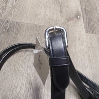Rubber Lined Reins, lthr stoppers *new, tags

