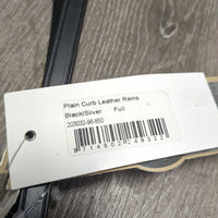 Curb Reins, loop end, tags, keeper *new
