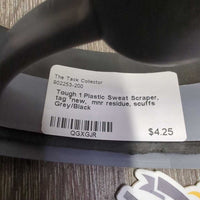 Plastic Sweat Scraper, tag *new, mnr residue, scuffs
