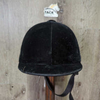 VINTAGE: DISPLAY ONLY Velvet Helmet, harness, tag, extra foam, 2 covers *new, older
